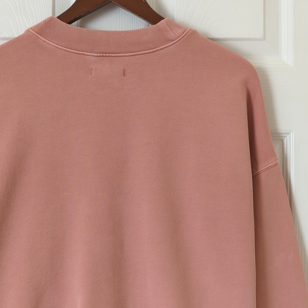 Madewell Classic (Re)sourced Cotton V-neck Cardigan Sweatshirt Blush Pink XS - Picture 13 of 14